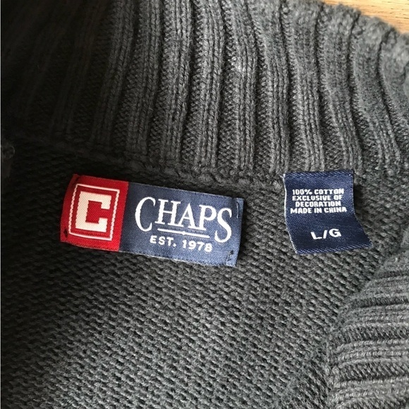 Mens Chaps Sweater Large - Picture 7 of 7